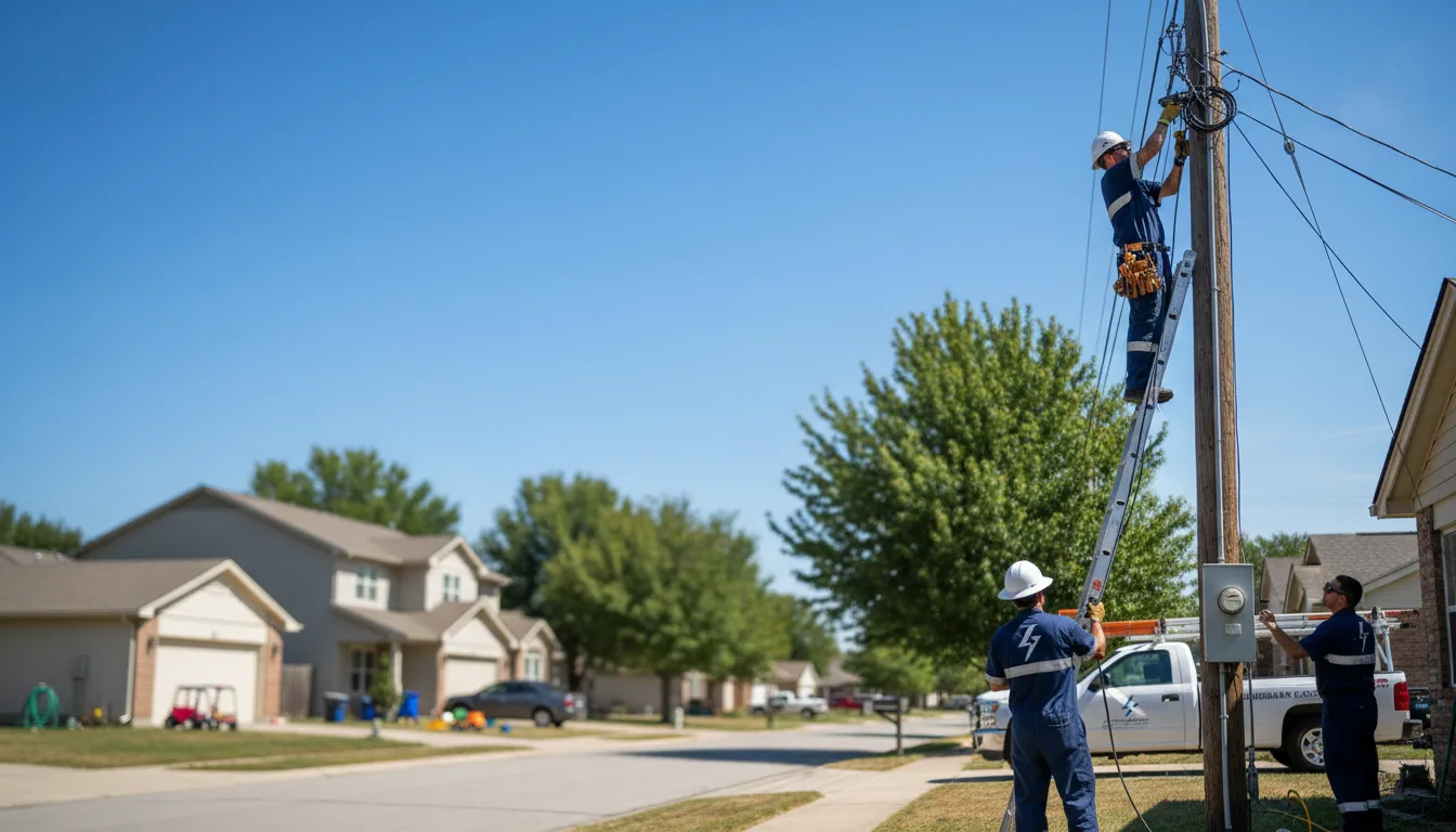 Residential electrician providing installation services in Lacona, IA